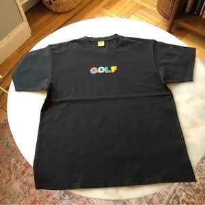 GOLFWANG XL Black Raised Golf Print T-Shirt